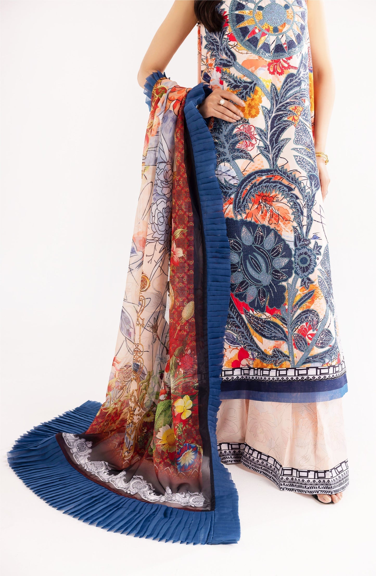 Maryum N Maria | Eid Luxury Lawn 24 | Shafaq - House Of Anaya