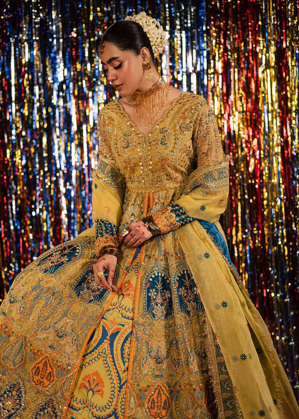 Maria Osama Khan | Jhil Mil Wedding Festive | Sunehri -
Maria Osama