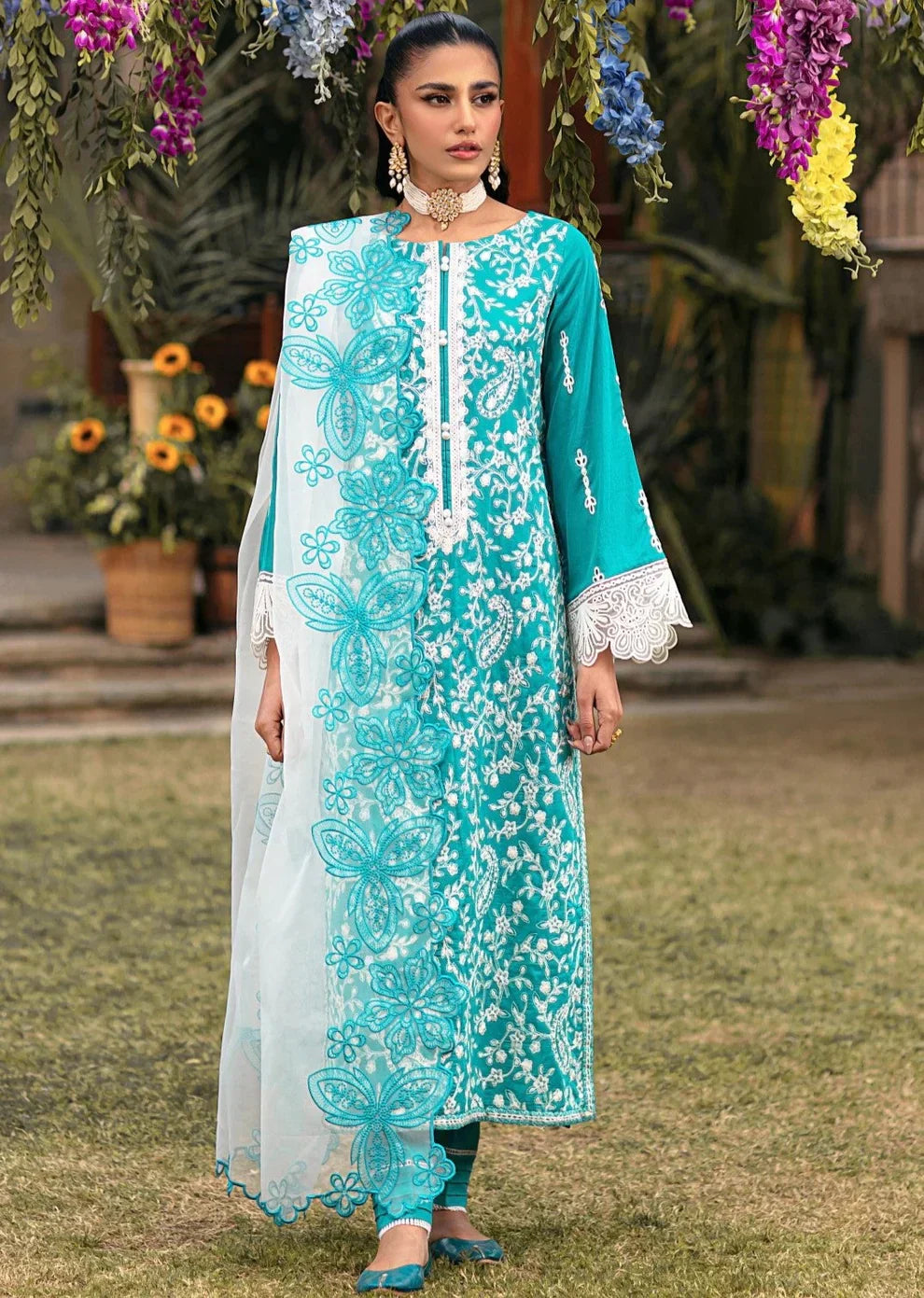 Mohagni | Muntazir Luxury Lawn 24 | MGZ-10 - House Of Anaya