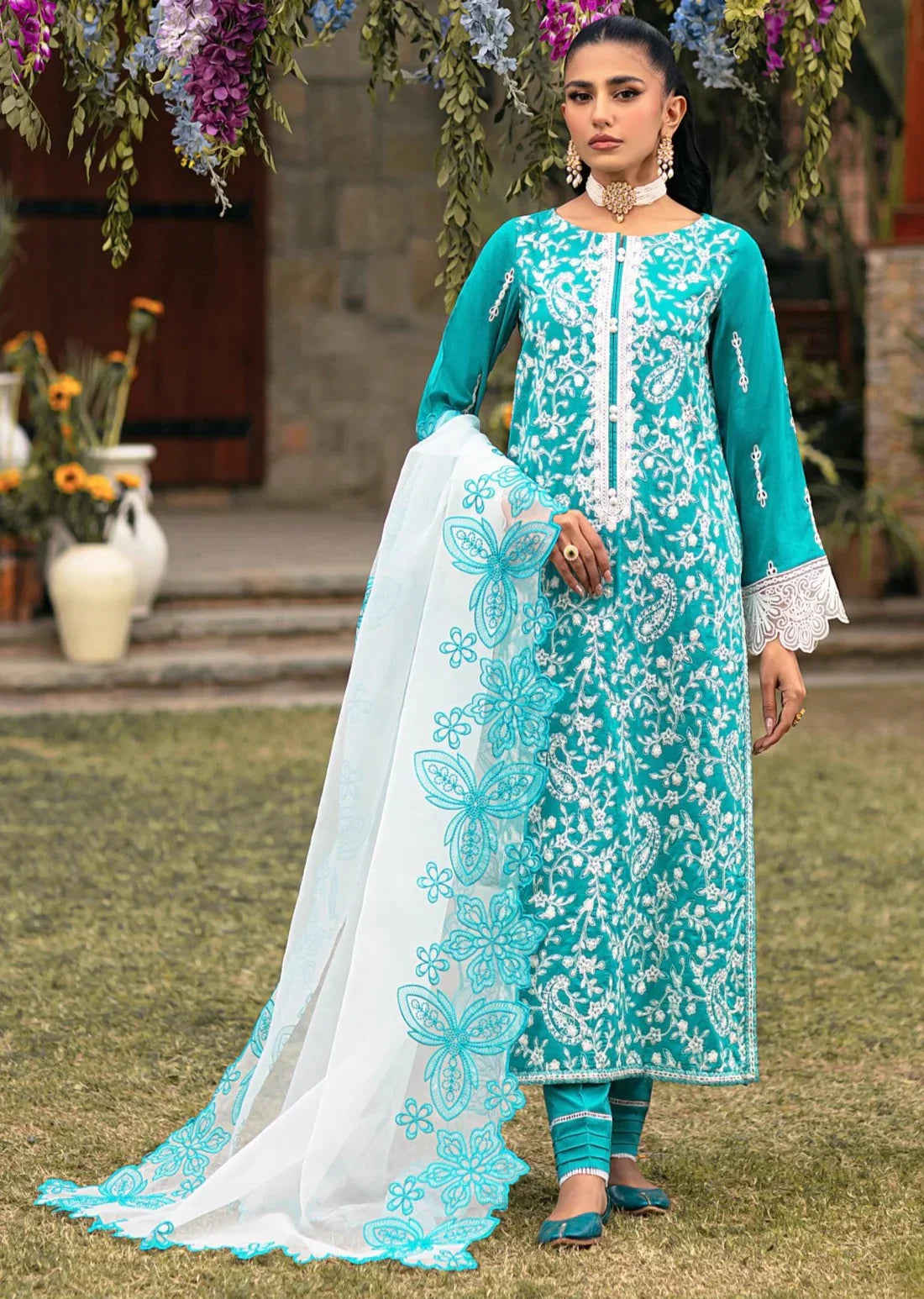 Mohagni | Muntazir Luxury Lawn 24 | MGZ-10 - House Of Anaya