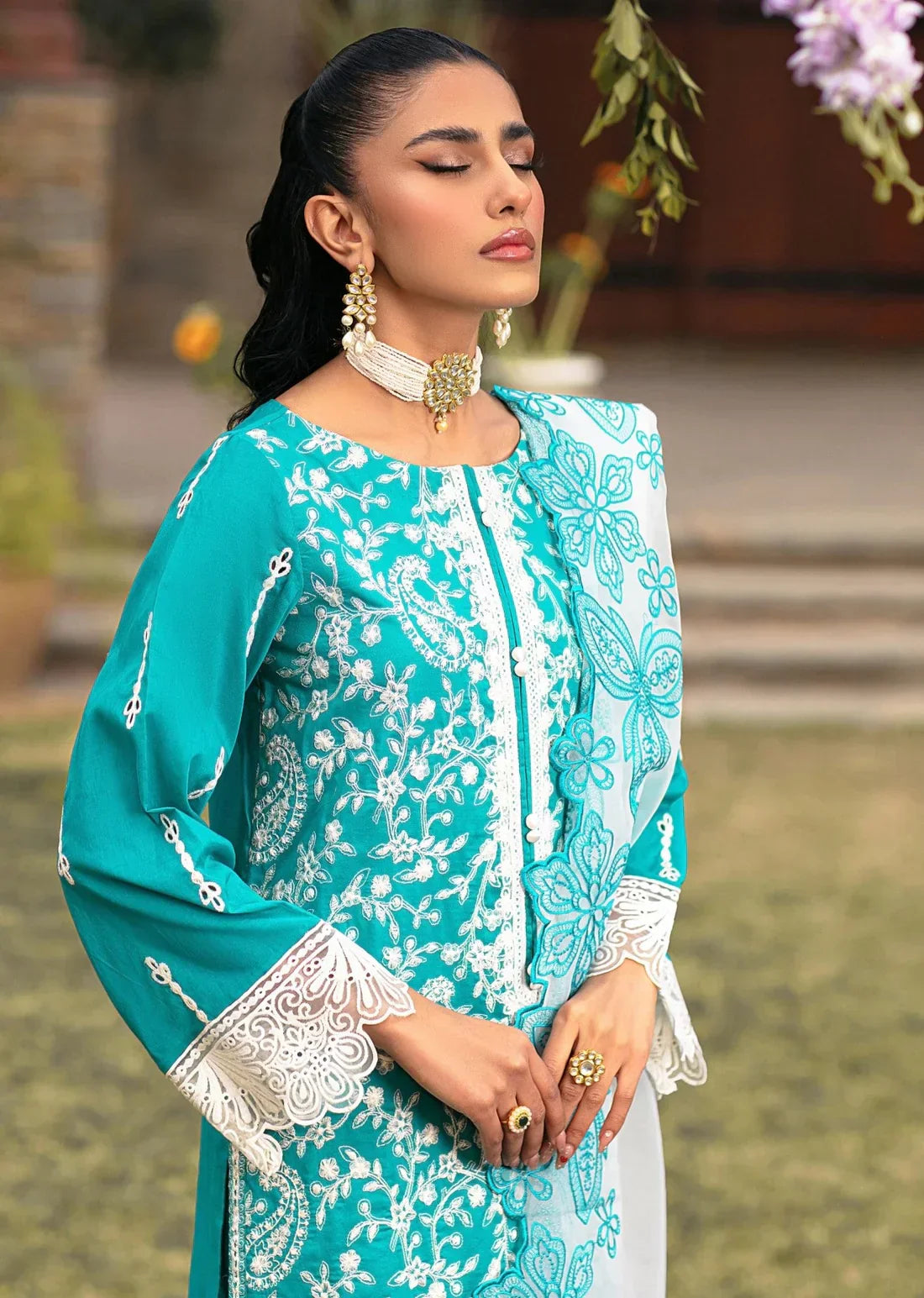 Mohagni | Muntazir Luxury Lawn 24 | MGZ-10 - House Of Anaya
