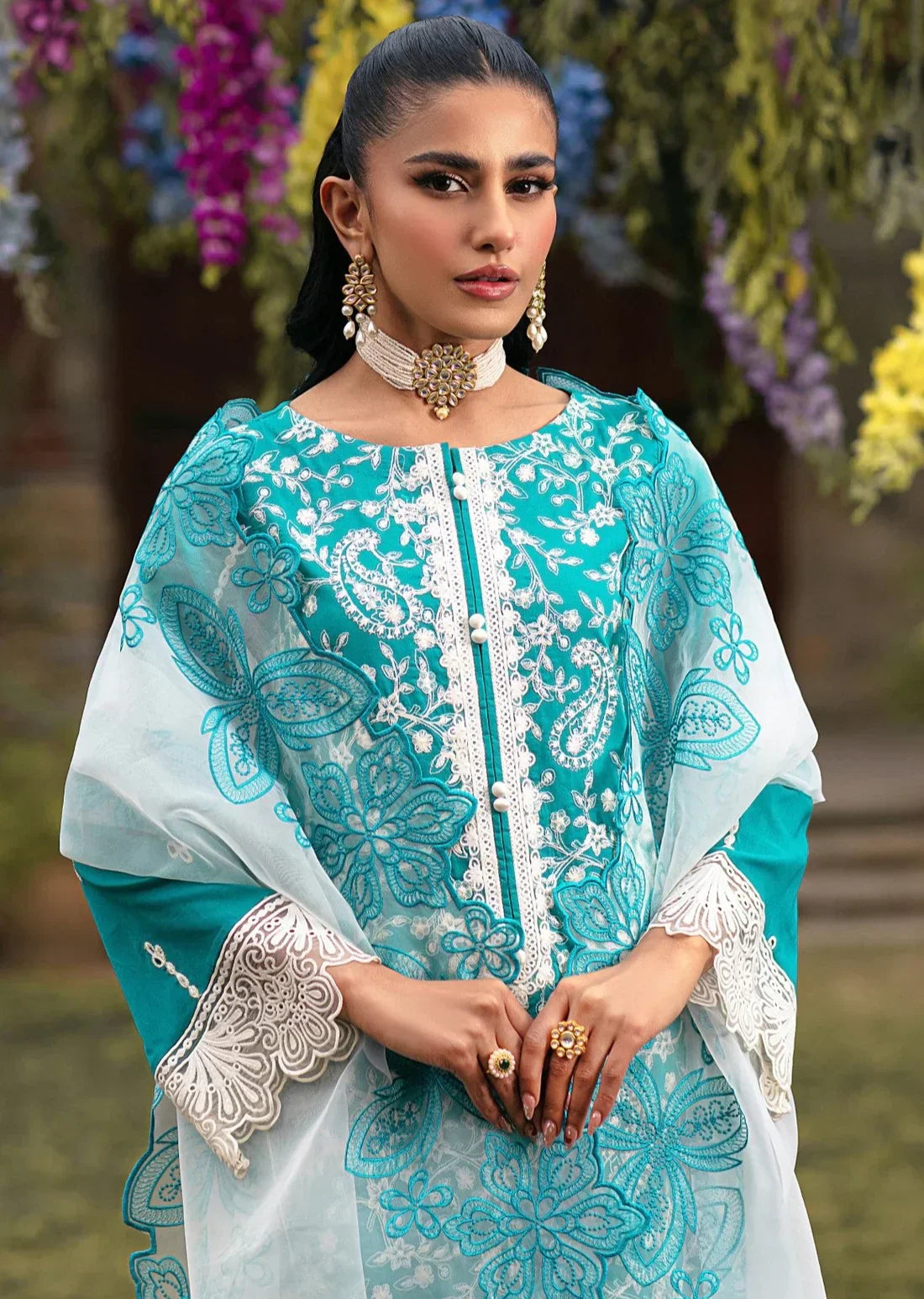 Mohagni | Muntazir Luxury Lawn 24 | MGZ-10 - House Of Anaya