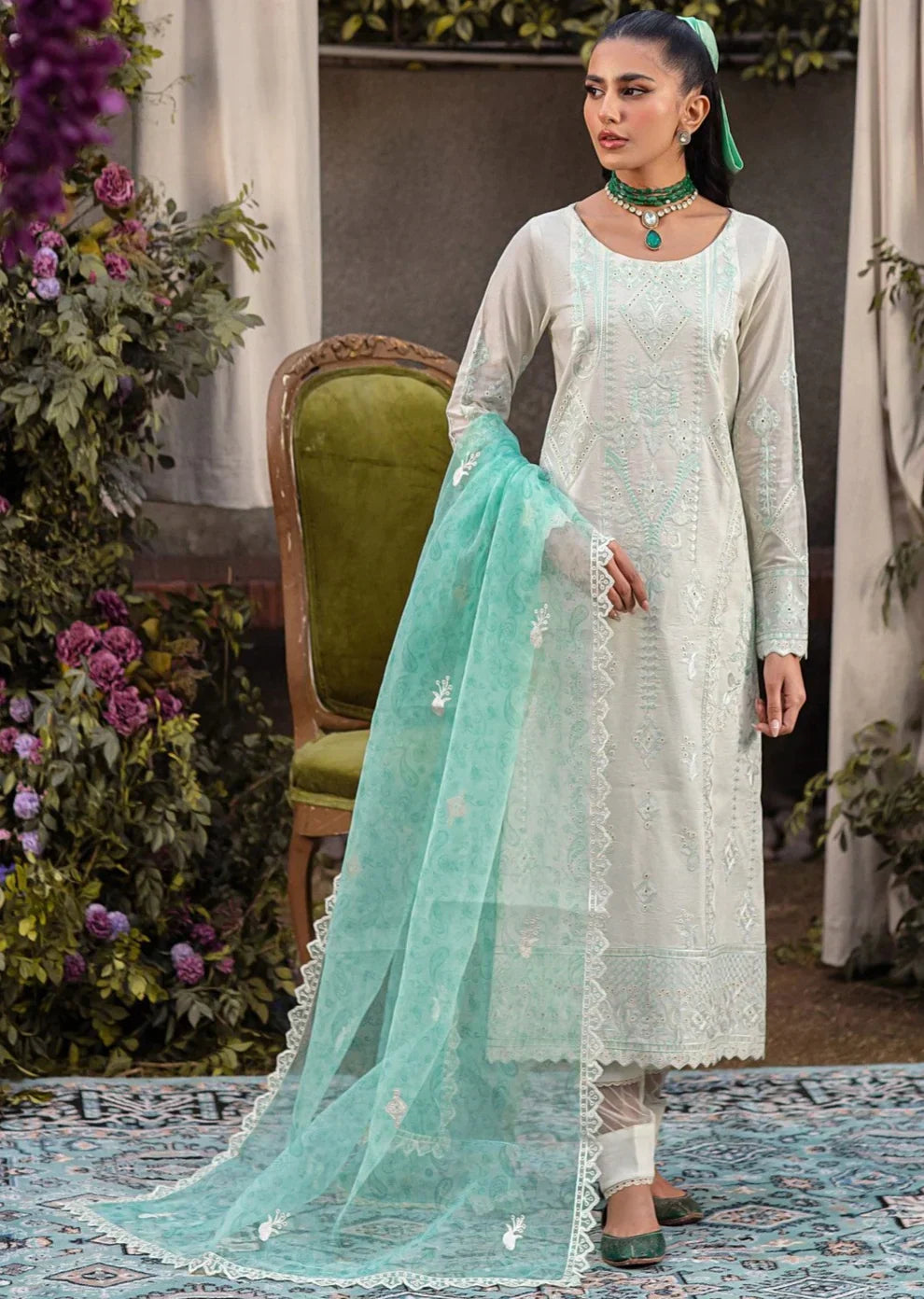Mohagni | Muntazir Luxury Lawn 24 | CM-03 - House Of Anaya