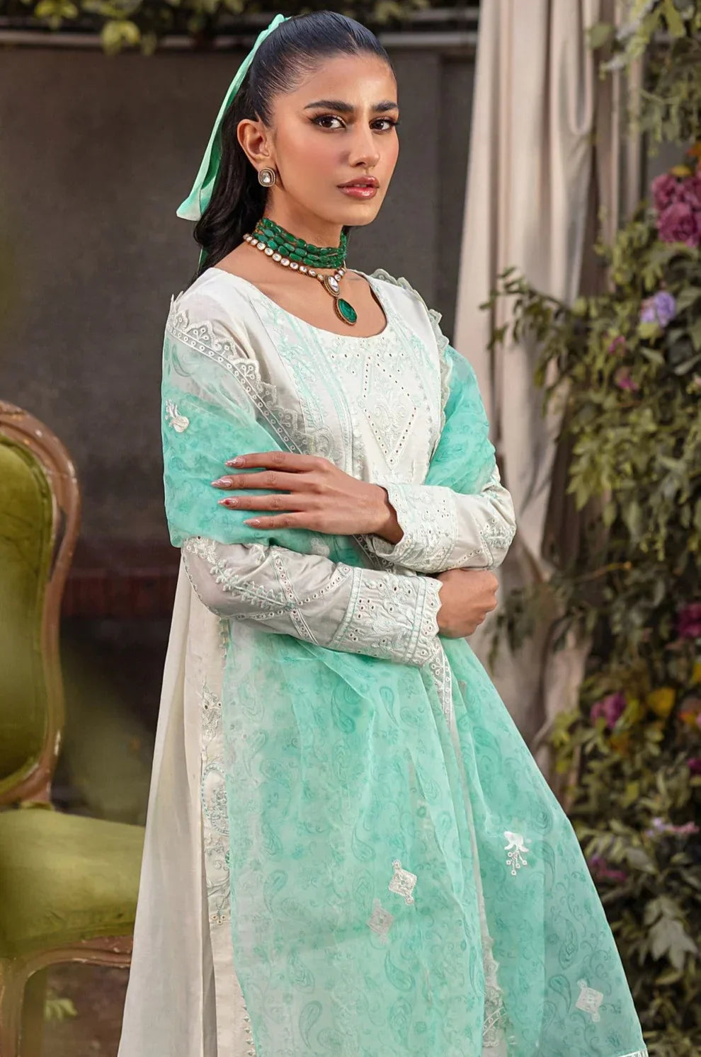 Mohagni | Muntazir Luxury Lawn 24 | CM-03 - House Of Anaya