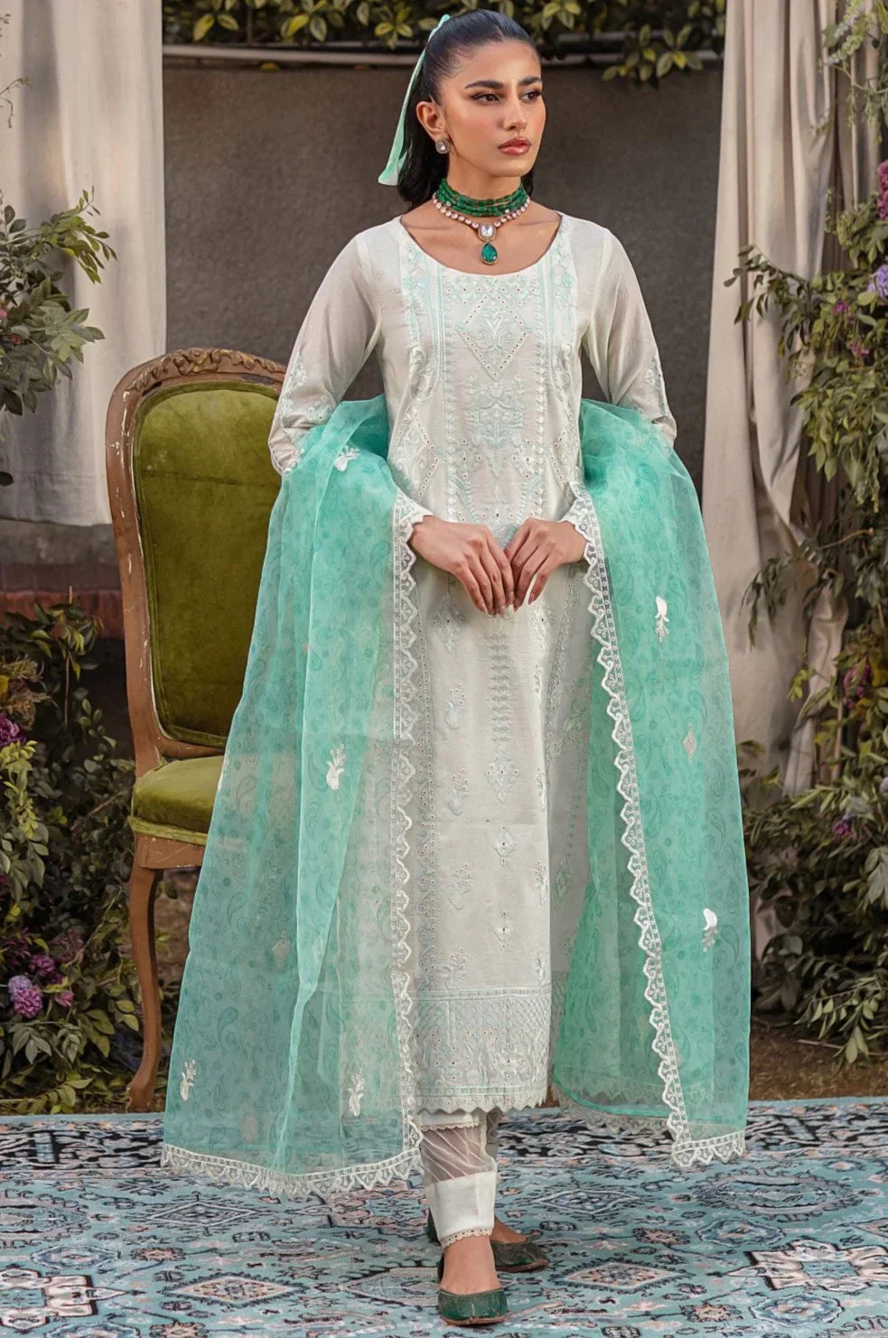 Mohagni | Muntazir Luxury Lawn 24 | CM-03 - House Of Anaya