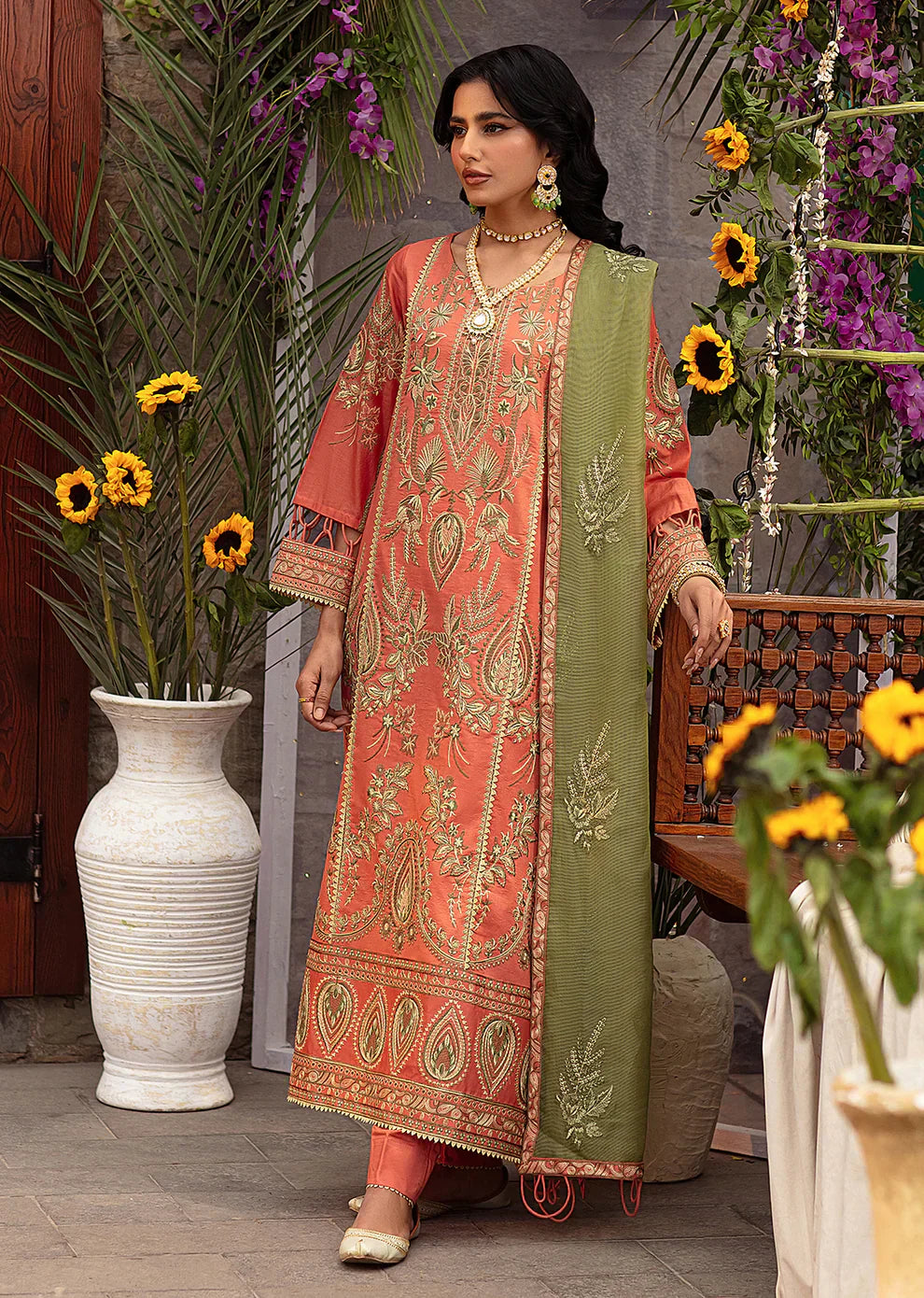 Mohagni | Muntazir Luxury Lawn 24 | CM-09 - House Of Anaya