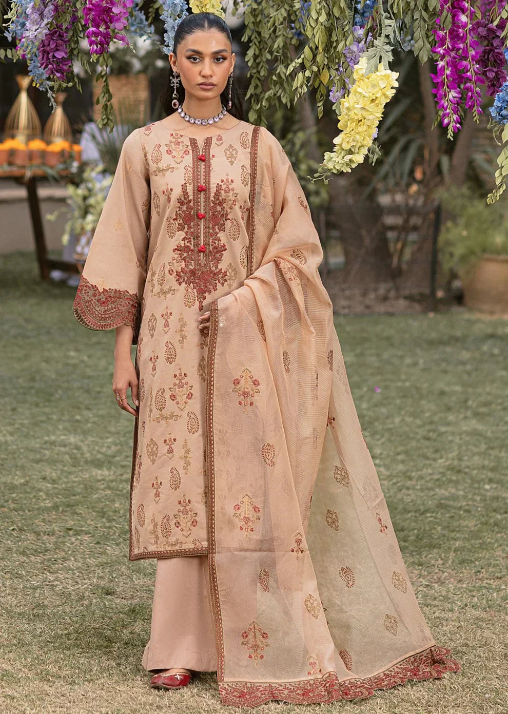 Mohagni | Muntazir Luxury Lawn 24 | CM-11 - House Of Anaya