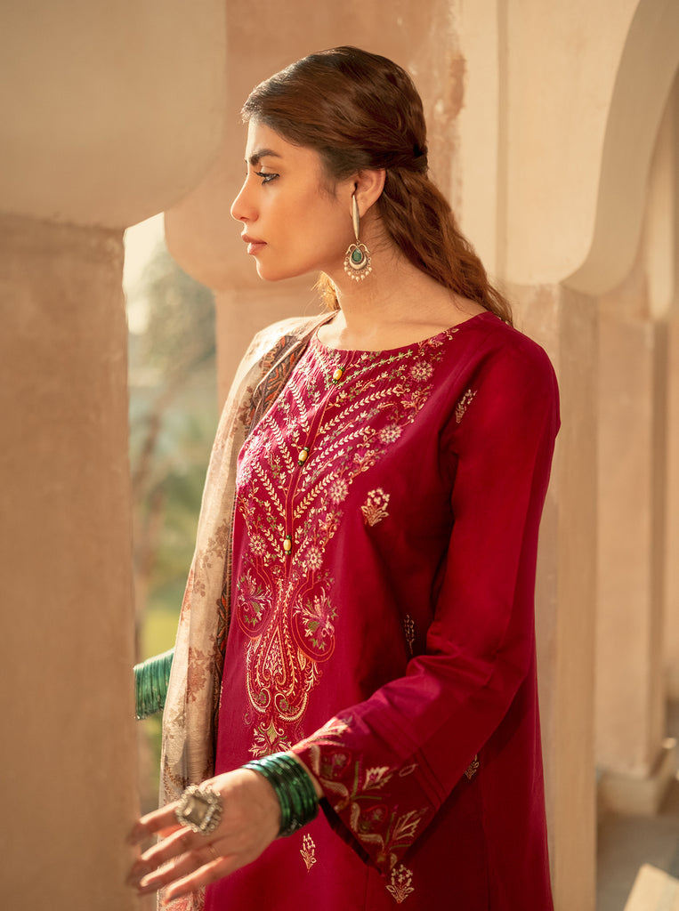 Morbagh | Lawn Collection 24 | RASPBERRY COULIS - House Of Anaya