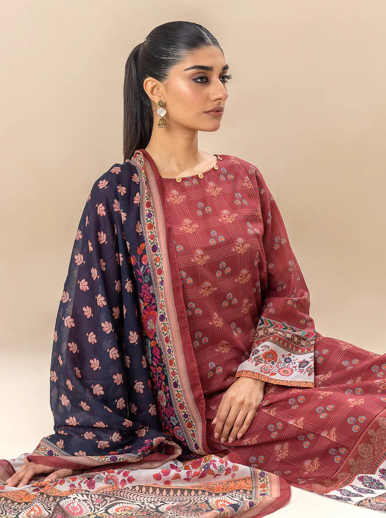 Morbagh | Lawn Collection 24 | ROYALTY RED - House Of Anaya