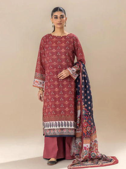 Morbagh | Lawn Collection 24 | ROYALTY RED - House Of Anaya