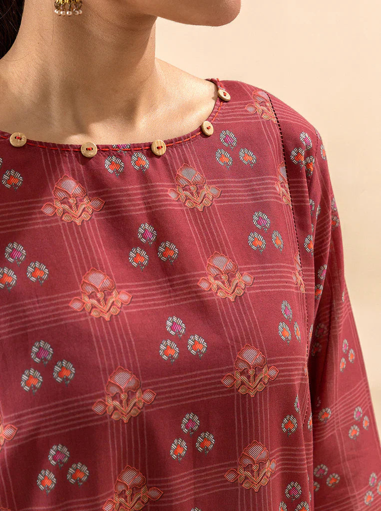 Morbagh | Lawn Collection 24 | ROYALTY RED - House Of Anaya