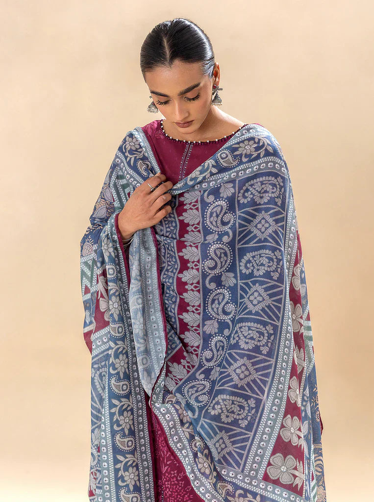 Morbagh | Lawn Collection 24 | WINE WARMTH - House Of Anaya