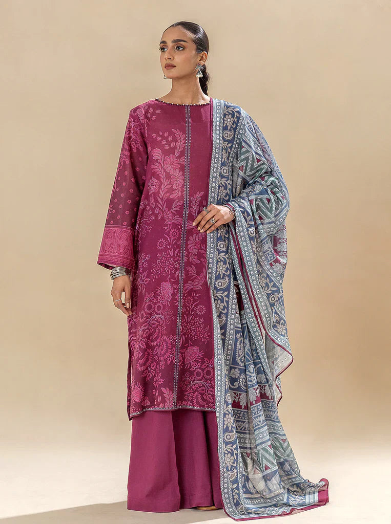 Morbagh | Lawn Collection 24 | WINE WARMTH - House Of Anaya