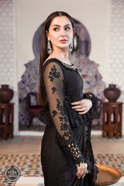 Maria B | Chiffon Collection | MPC-21-106-Black