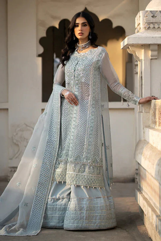 Ittehad | Dilruba Wedding Formals | ESDR75-SUT-BLU - House Of Anaya