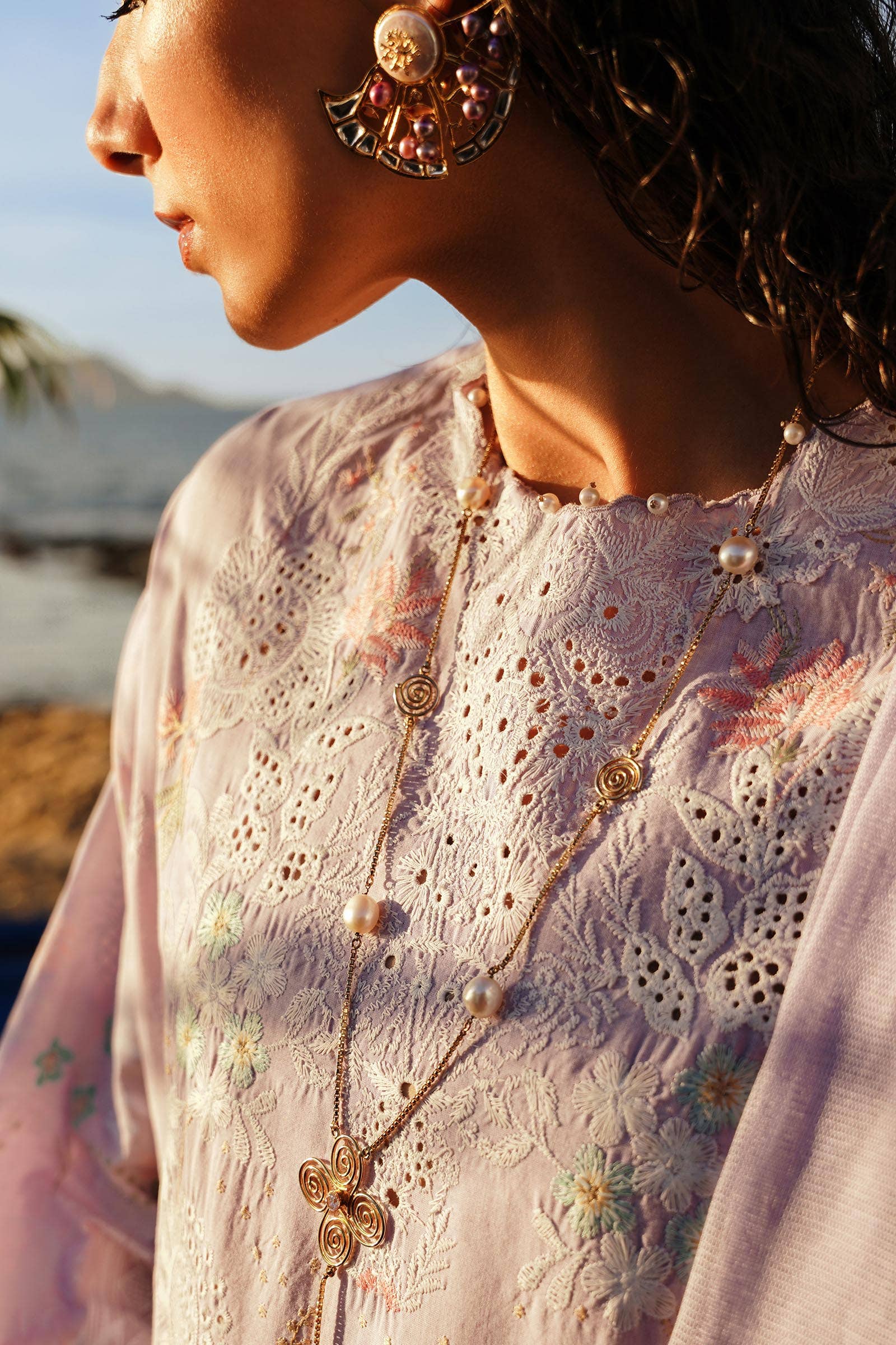 Sana Safinaz | Muzlin Spring 24 | M241-009B-DF - House Of Anaya