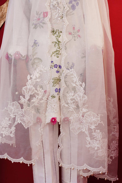 Sana Safinaz | Muzlin Spring 24 | M241-011A-CW - House Of Anaya