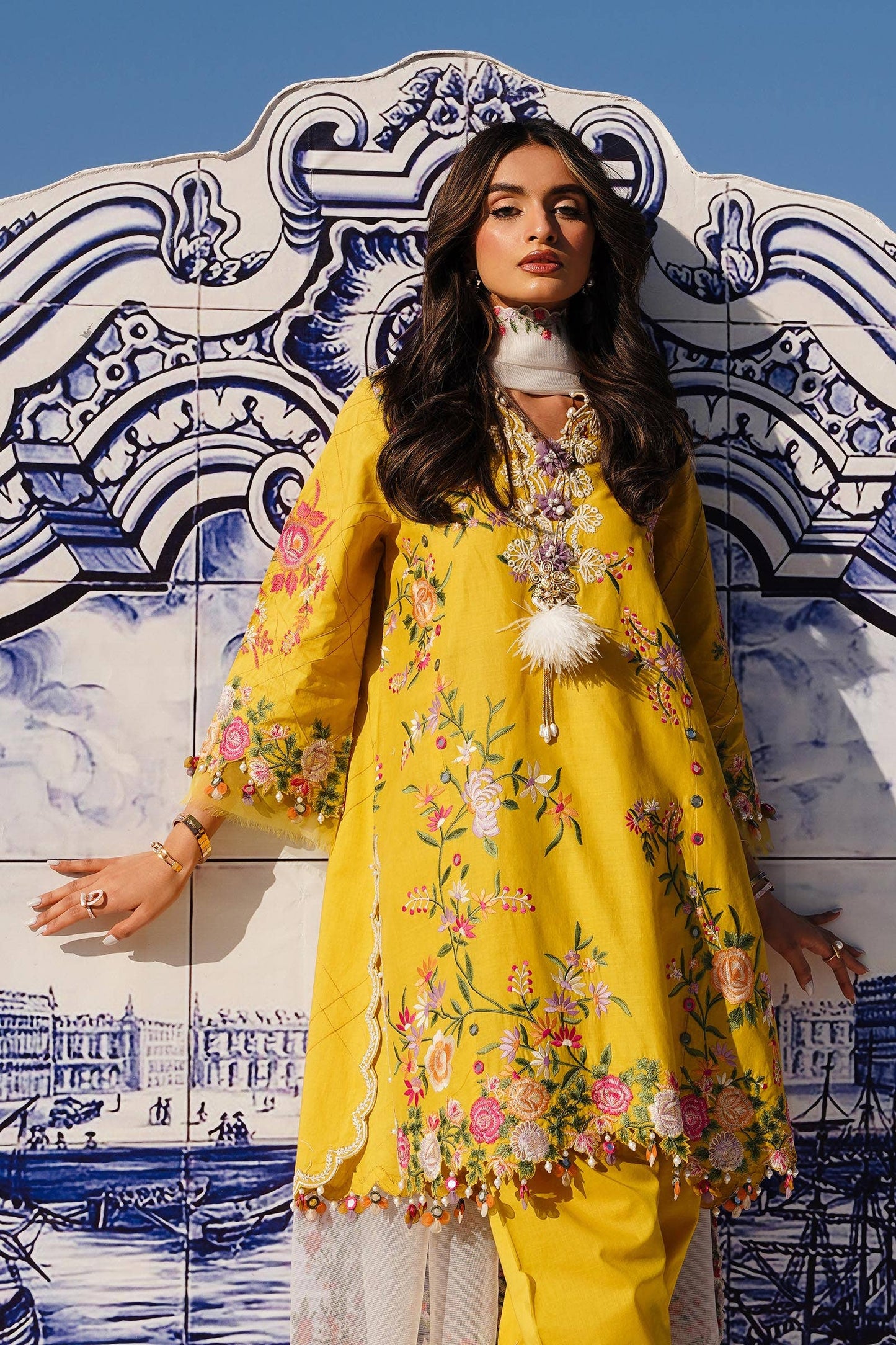 Sana Safinaz | Muzlin Spring 24 | M241-002A-CX - House Of Anaya