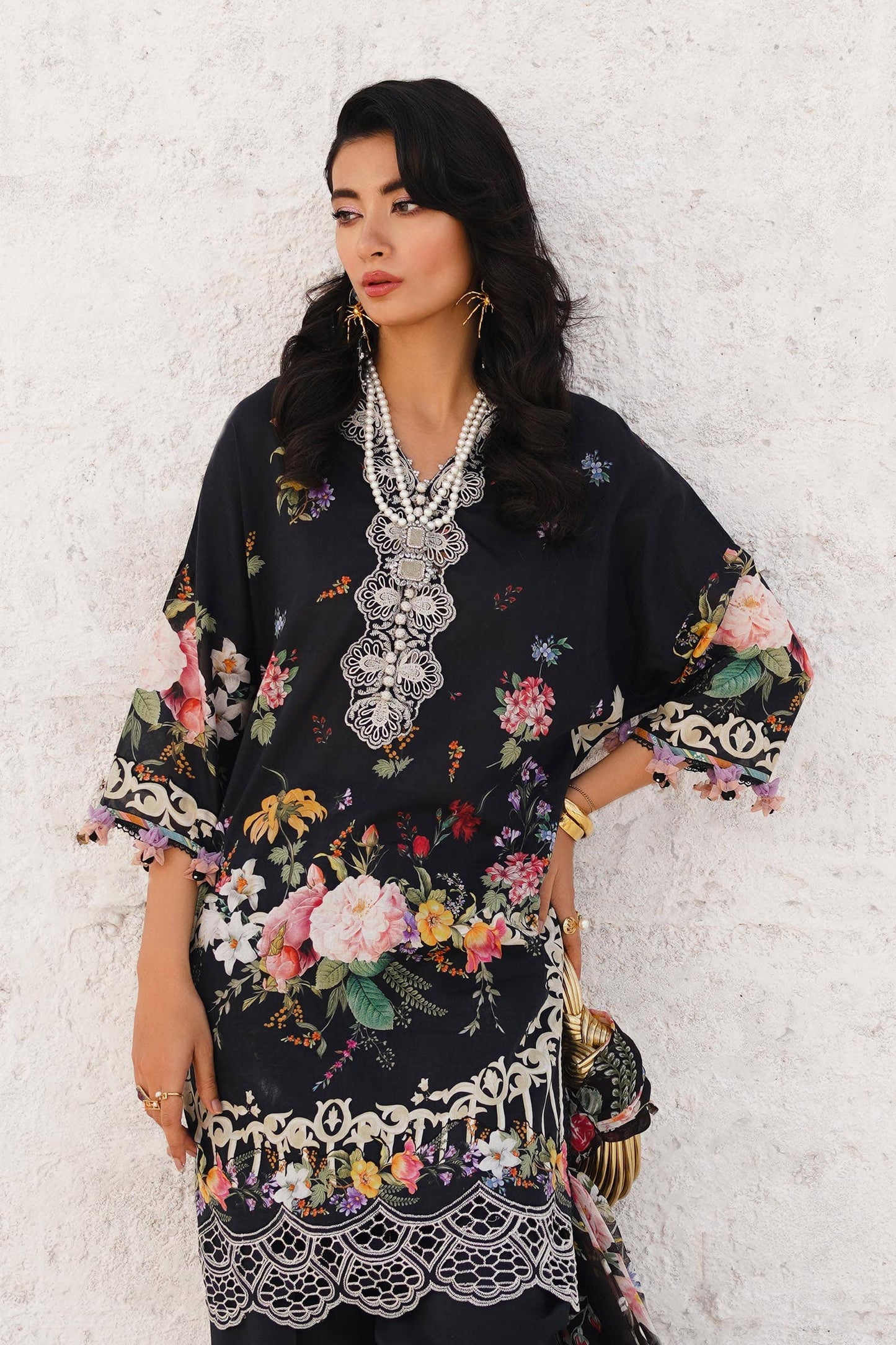 Sana Safinaz | Muzlin Spring 24 | M241-012B-CI - House Of Anaya
