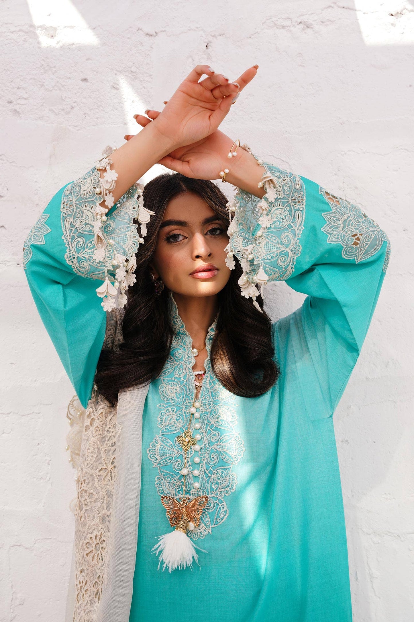 Sana Safinaz | Muzlin Spring 24 | M241-017B-CW - House Of Anaya