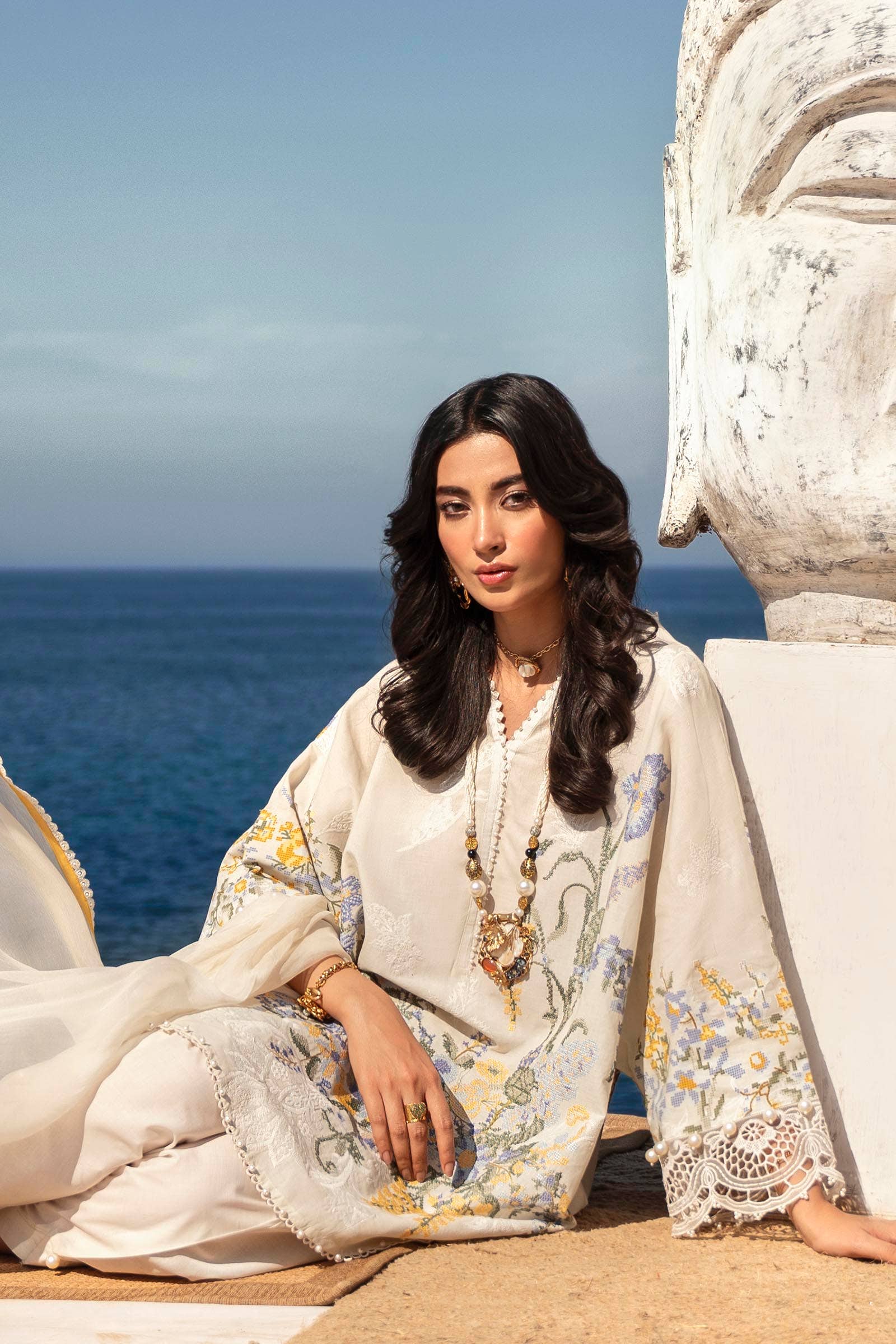 Sana Safinaz | Muzlin Spring 24 | M241-006A-CJ - House Of Anaya