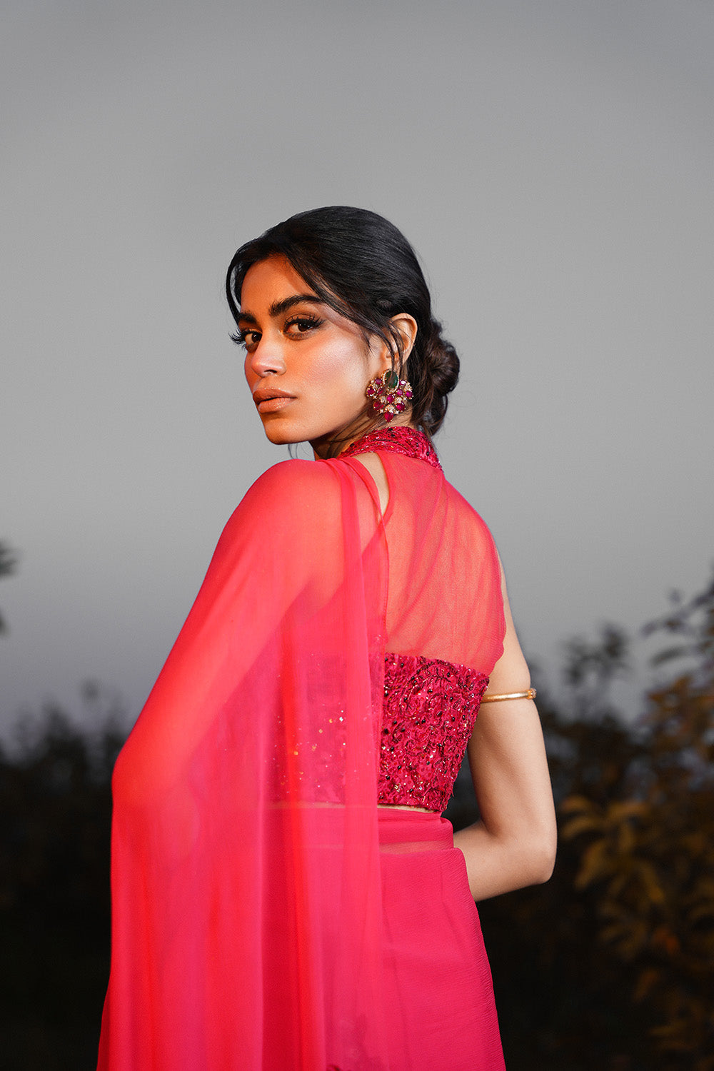 Nilofer Shahid | Verve Summer 24 | Radiant Rebel (Saree) - House Of Anaya
