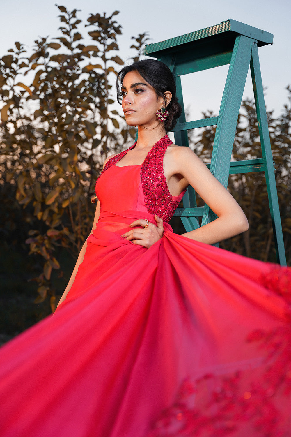 Nilofer Shahid | Verve Summer 24 | Radiant Rebel (Saree) - House Of Anaya