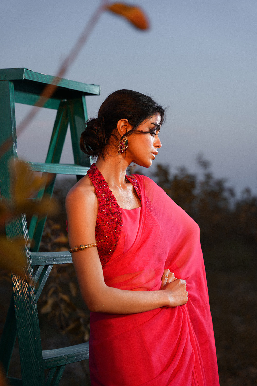 Nilofer Shahid | Verve Summer 24 | Radiant Rebel (Saree) - House Of Anaya