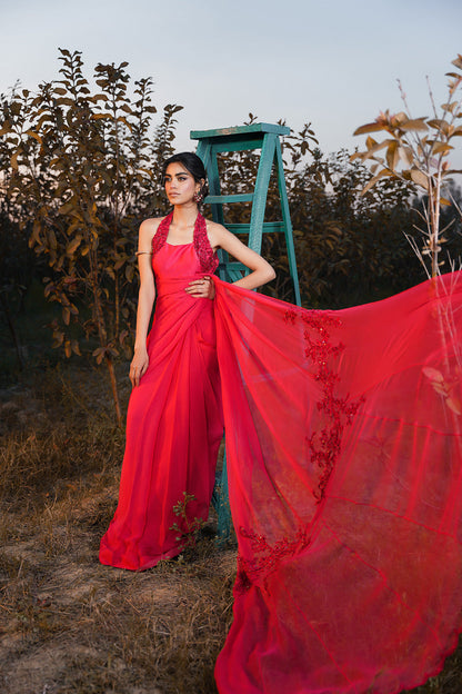 Nilofer Shahid | Verve Summer 24 | Radiant Rebel (Saree) - House Of Anaya