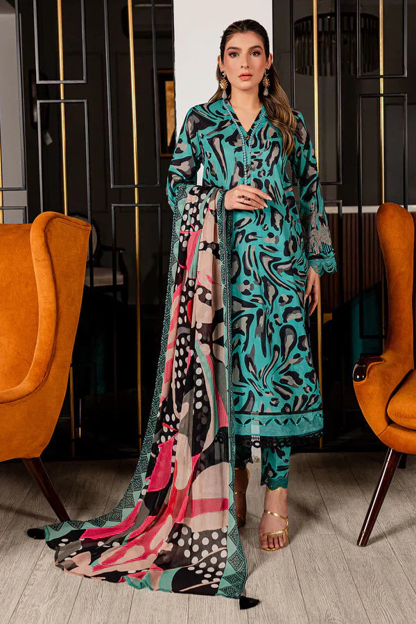 Nureh | Printed Lawn 24 | SP-95 - House Of Anaya