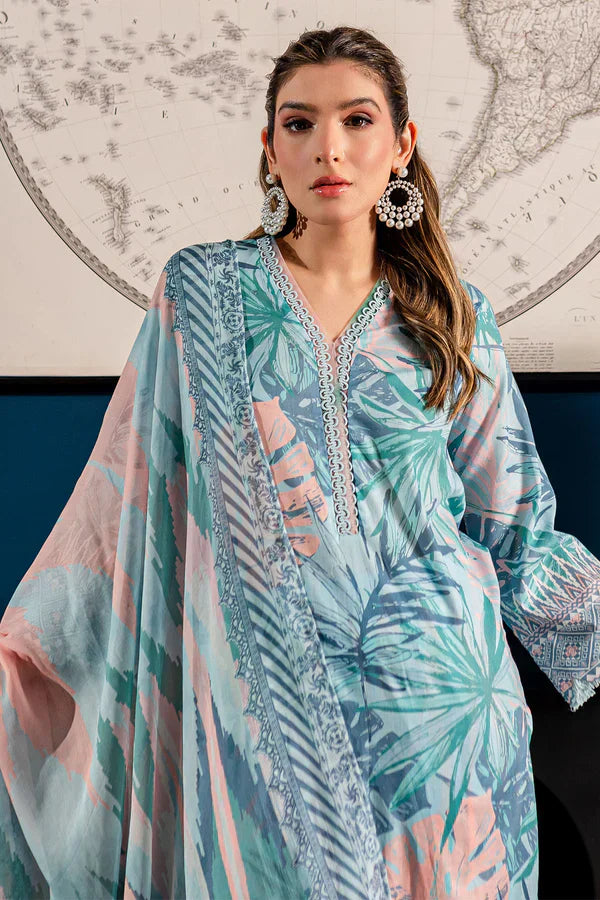 Nureh | Printed Lawn 24 | SP-96 - House Of Anaya