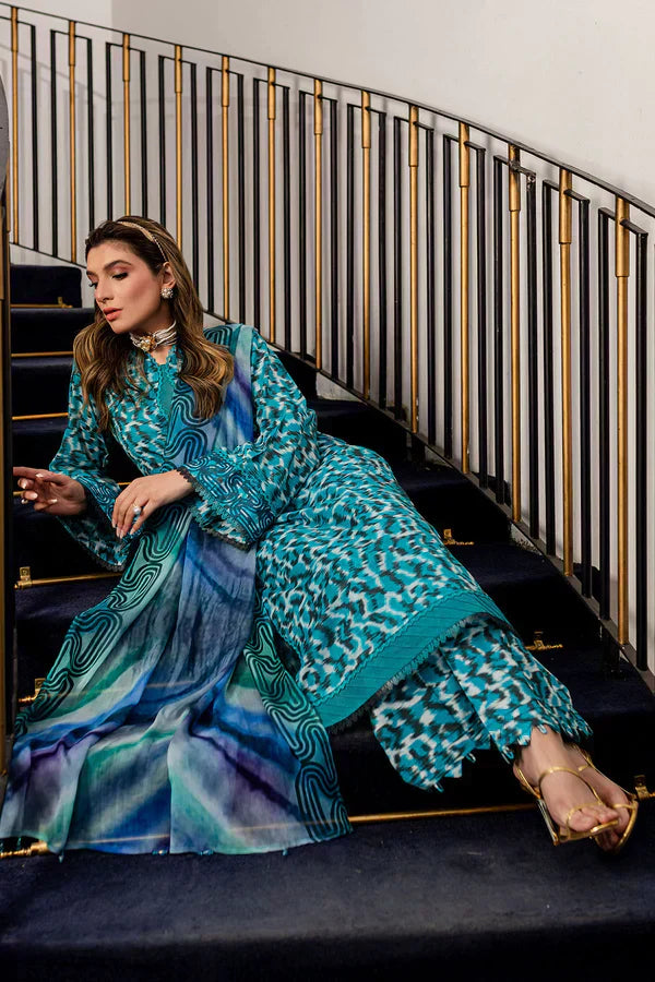 Nureh | Printed Lawn 24 | SP-92 - House Of Anaya