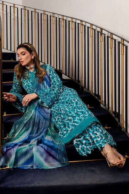 Nureh | Printed Lawn 24 | SP-92 - House Of Anaya
