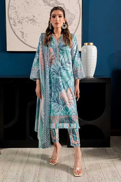 Nureh | Printed Lawn 24 | SP-96 - House Of Anaya