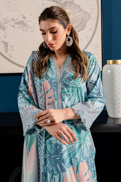 Nureh | Printed Lawn 24 | SP-96 - House Of Anaya
