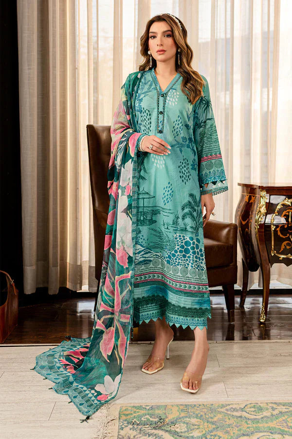 Nureh | Printed Lawn 24 | SP-90 - House Of Anaya