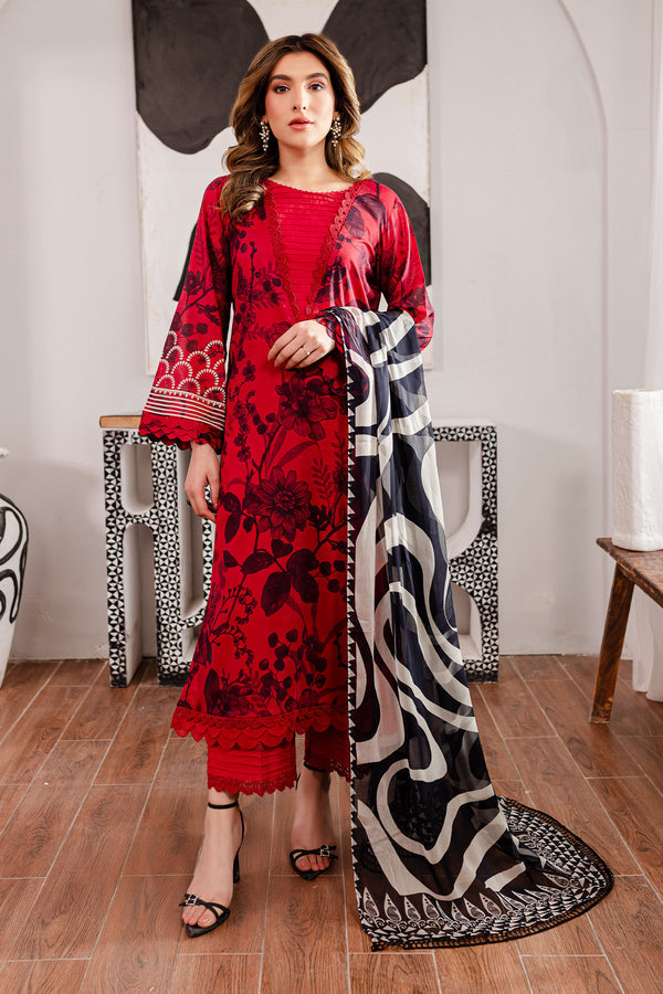 Nureh | Printed Lawn | SP-100 - House Of Anaya