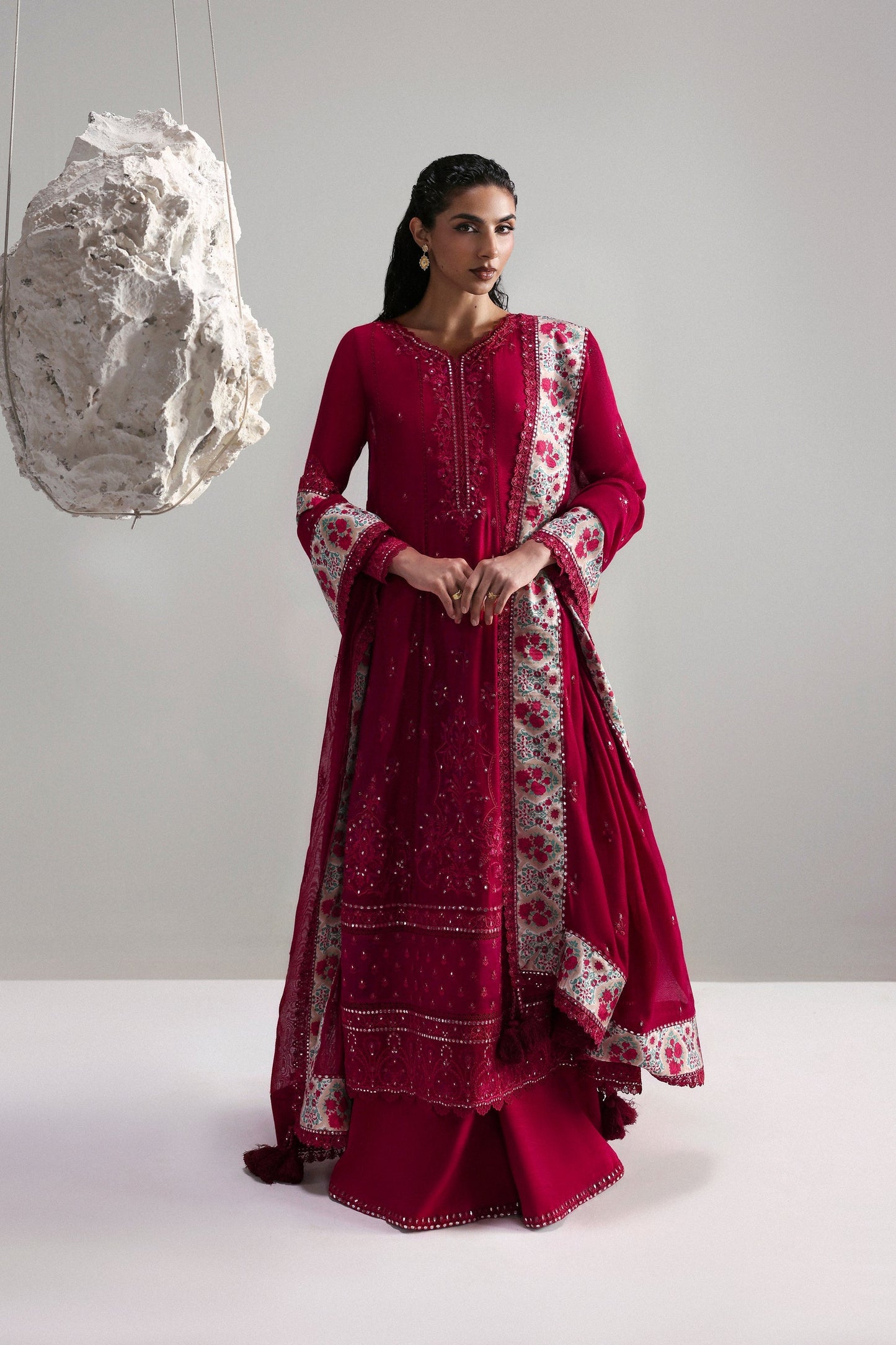 Afrozeh | Slate Ready to Wear | Roselith