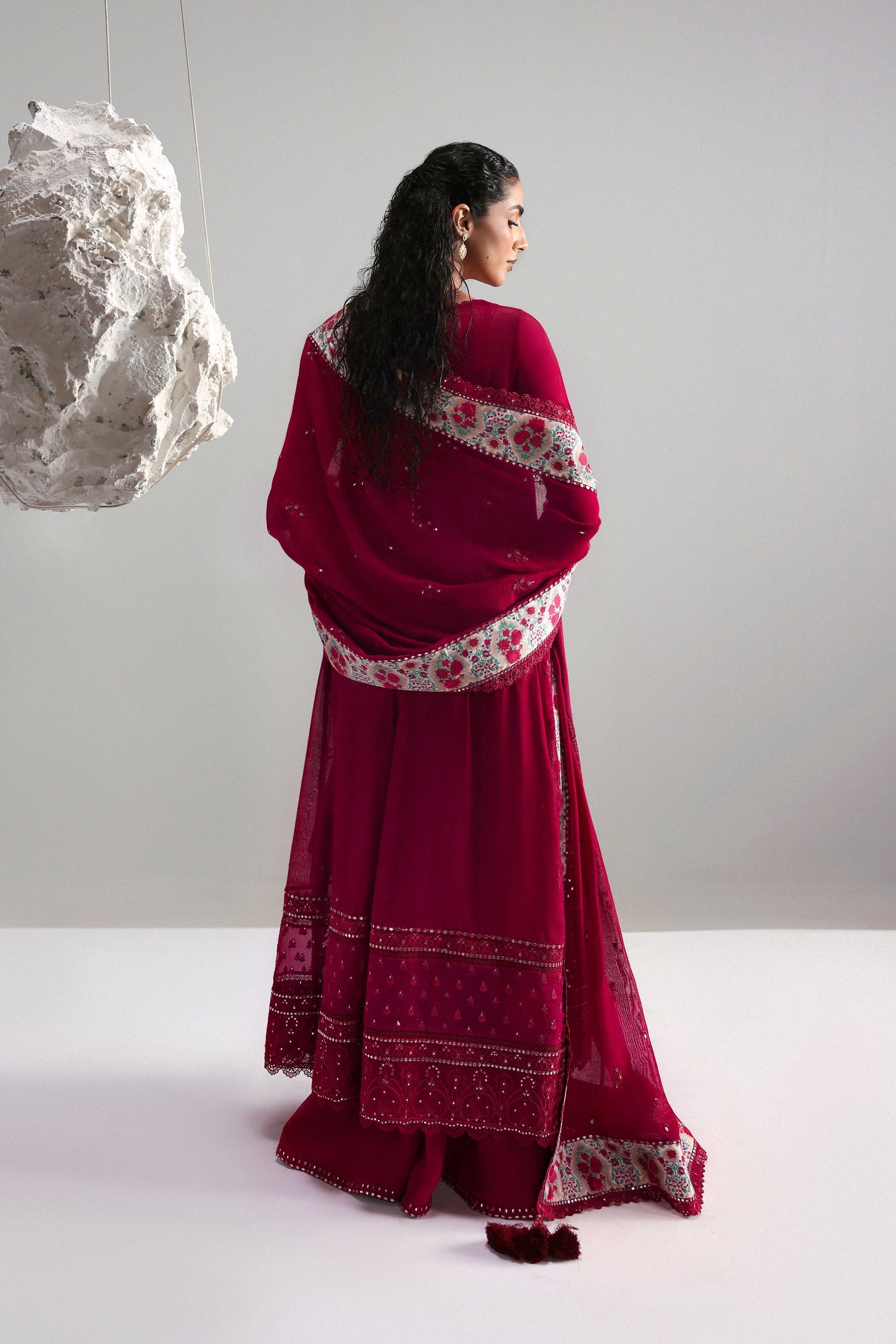 Afrozeh | Slate Ready to Wear | Roselith