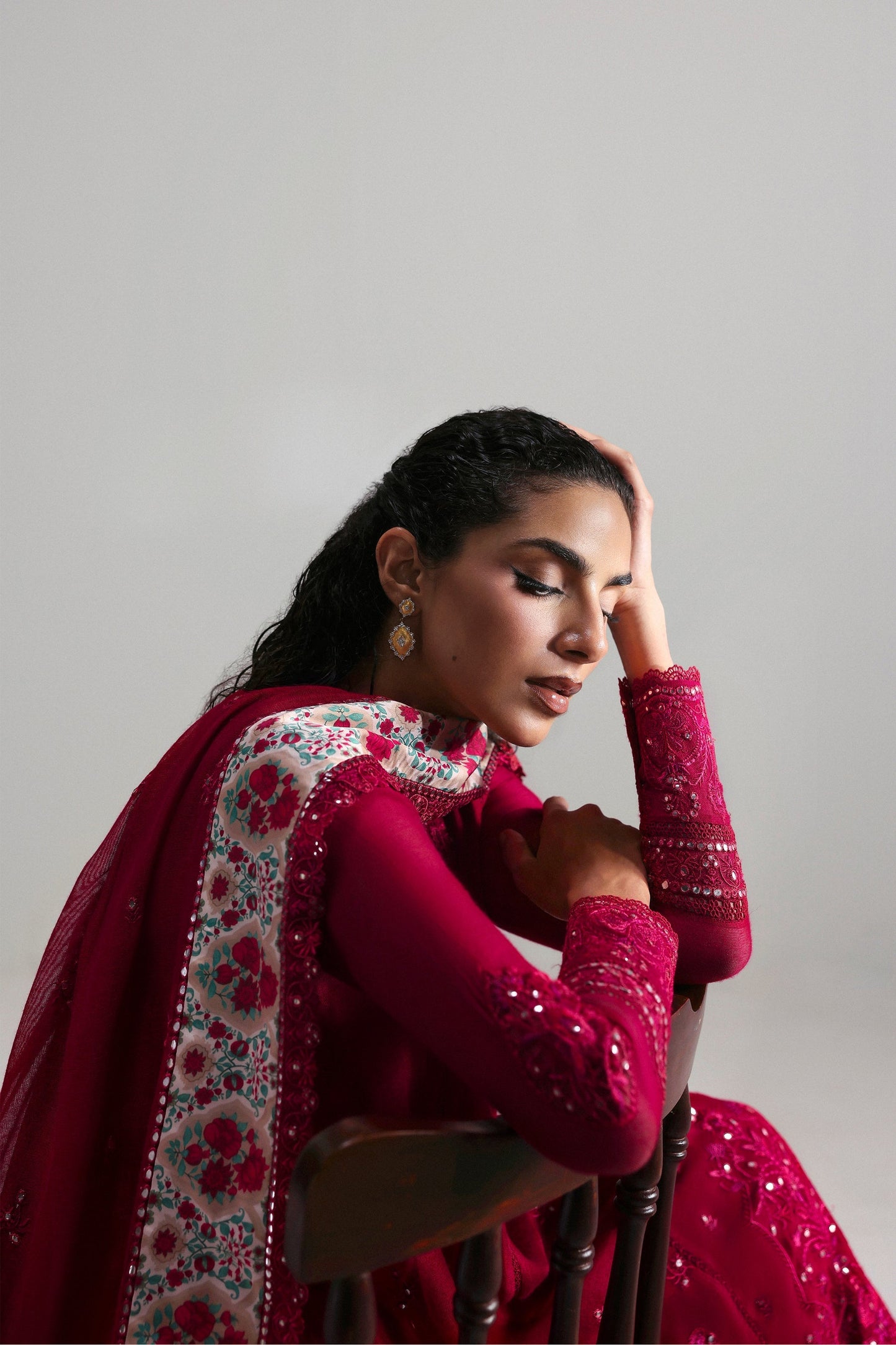 Afrozeh | Slate Ready to Wear | Roselith