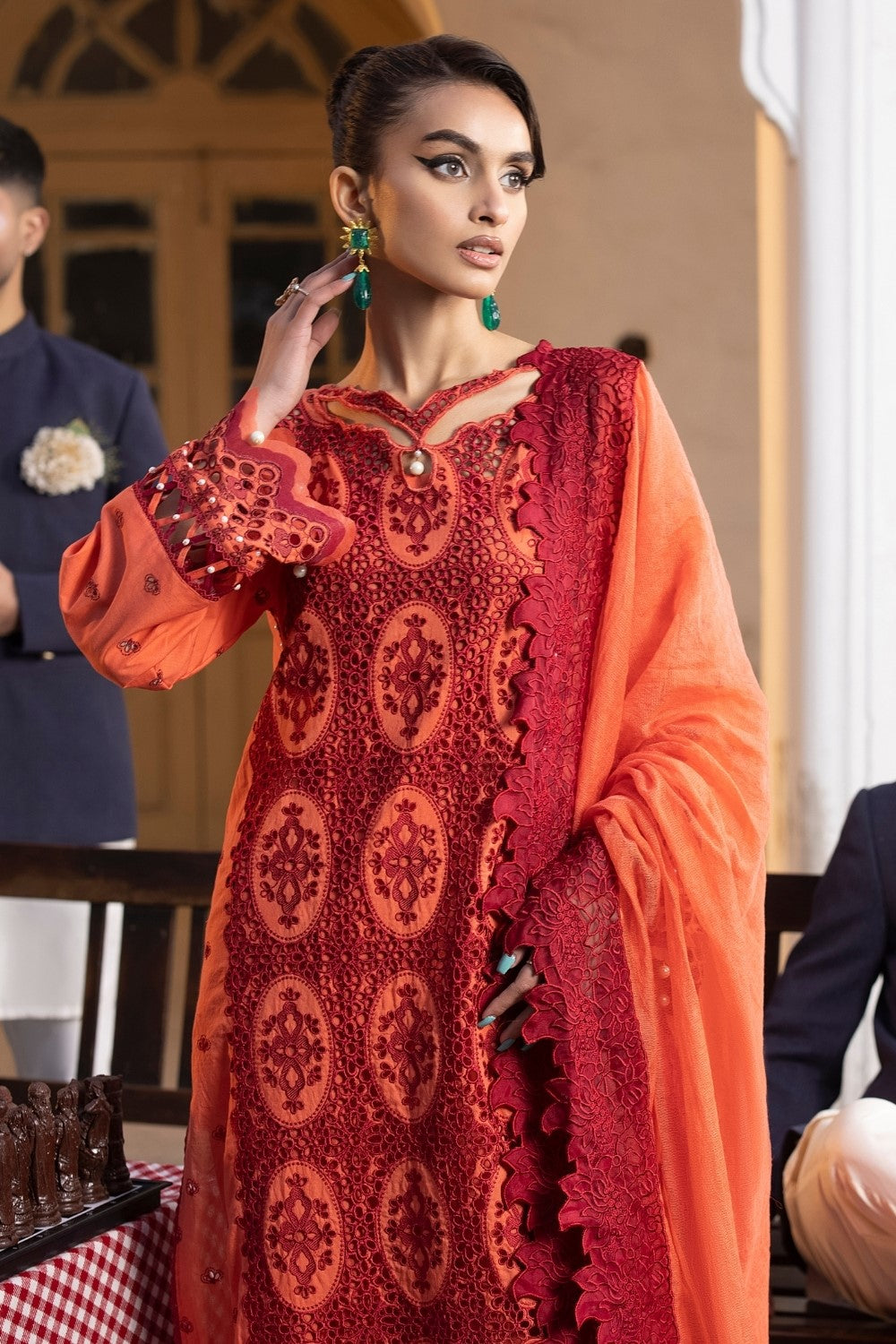 Ittehad | Embroidered Lawn | I-18 - House Of Anaya