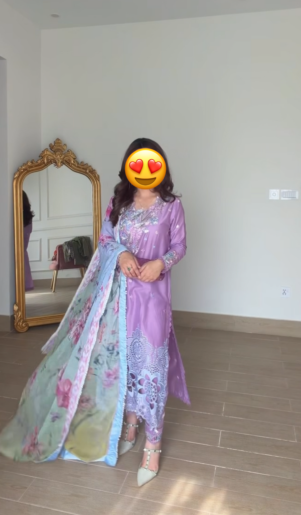Customer wearing the outfit