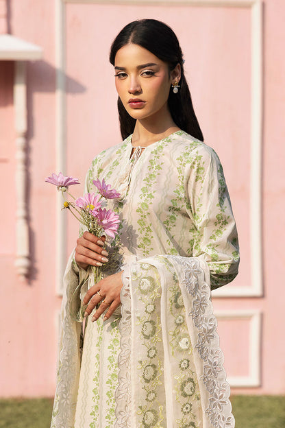 Cross Stitch | Premium Lawn 25 | GREEN TRELLIS - House Of Anaya