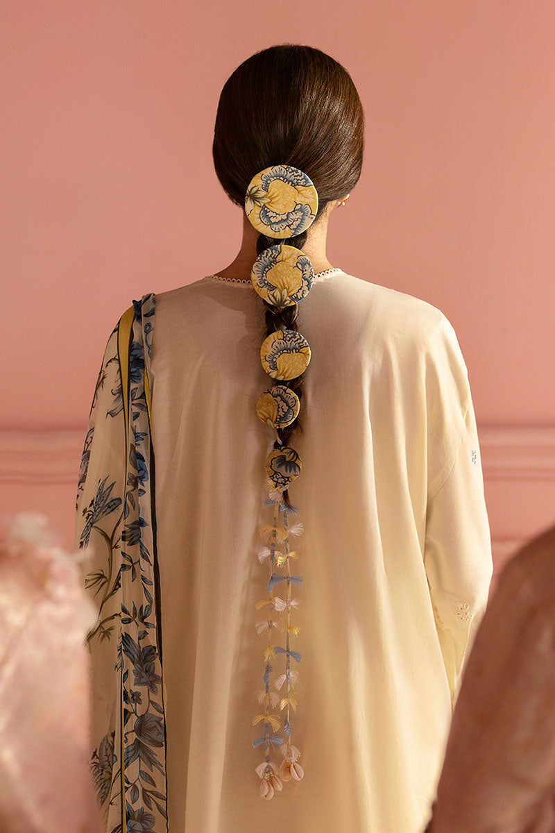 Cross Stitch | Premium Lawn 25 | BLUE ALLURE - House Of Anaya