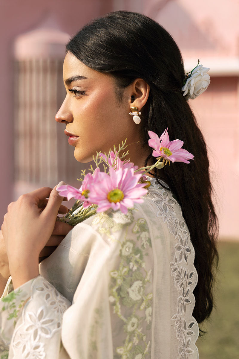 Cross Stitch | Premium Lawn 25 | GREEN TRELLIS - House Of Anaya