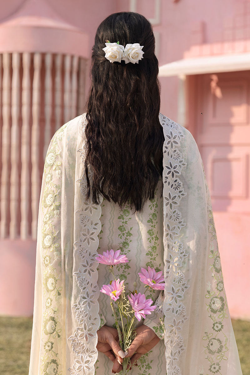 Cross Stitch | Premium Lawn 25 | GREEN TRELLIS - House Of Anaya