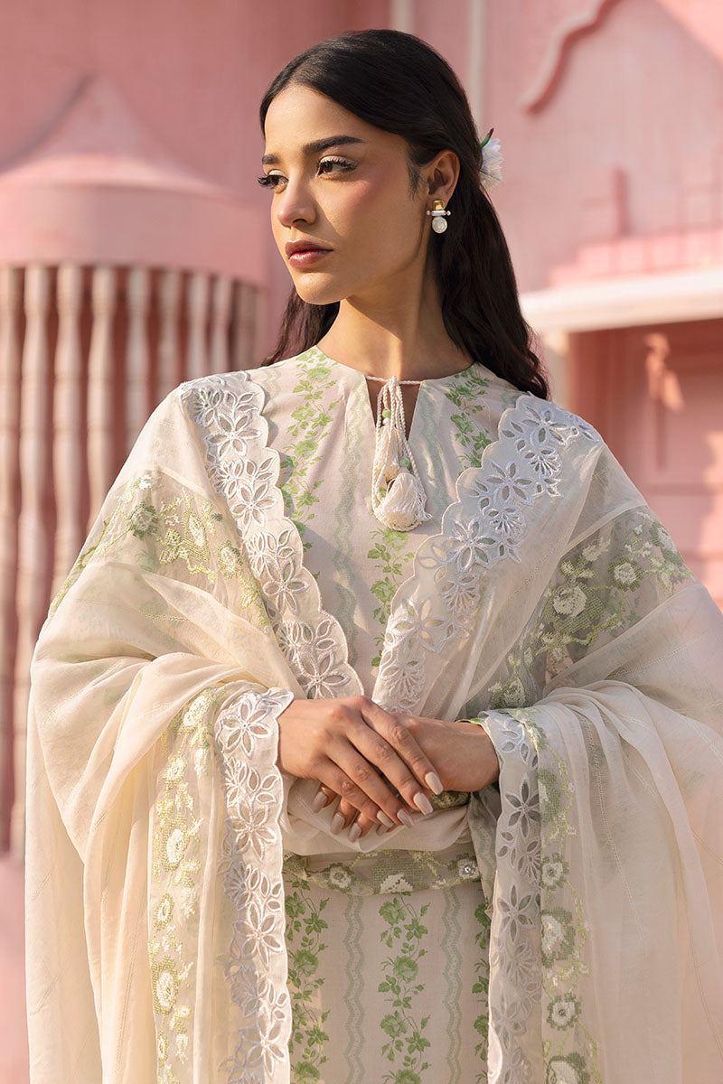 Cross Stitch | Premium Lawn 25 | GREEN TRELLIS - House Of Anaya