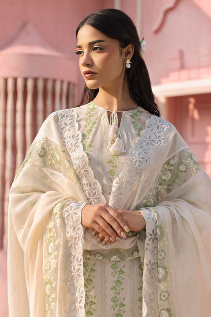 Cross Stitch | Premium Lawn 25 | GREEN TRELLIS - House Of Anaya