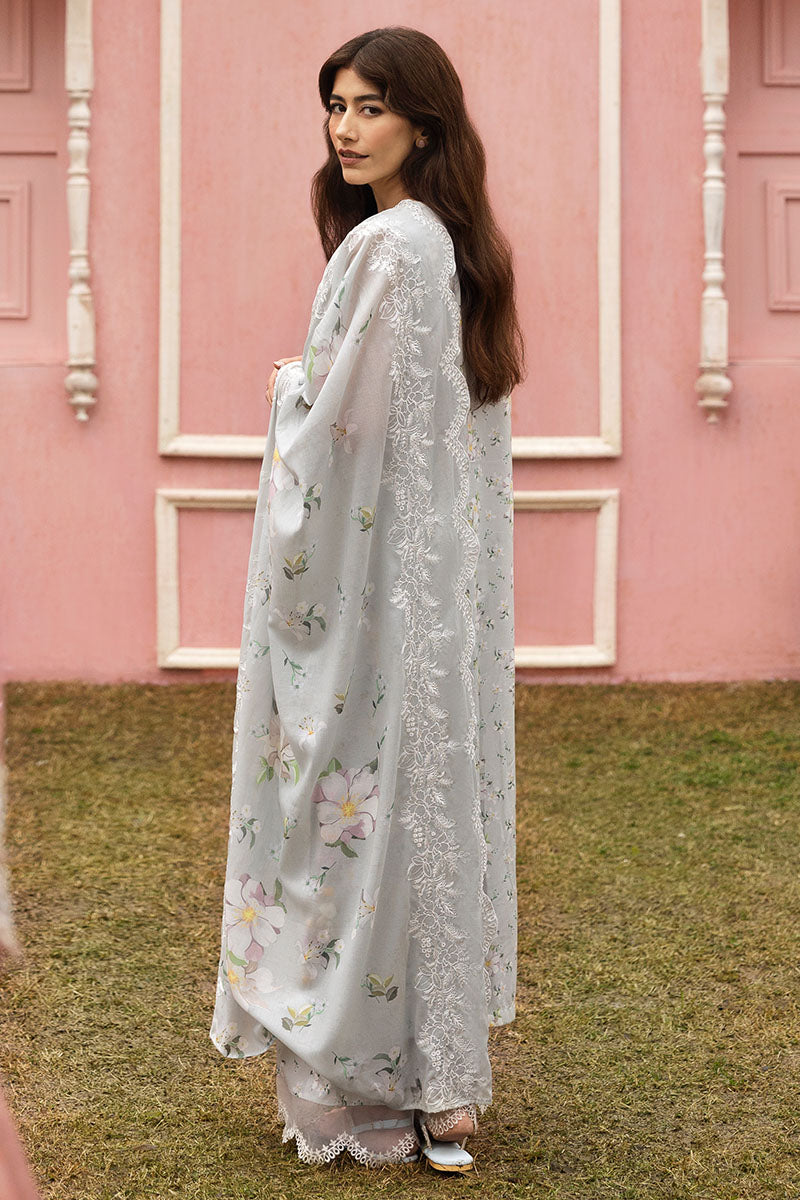 Cross Stitch | Premium Lawn 25 | Black FROST - House Of Anaya