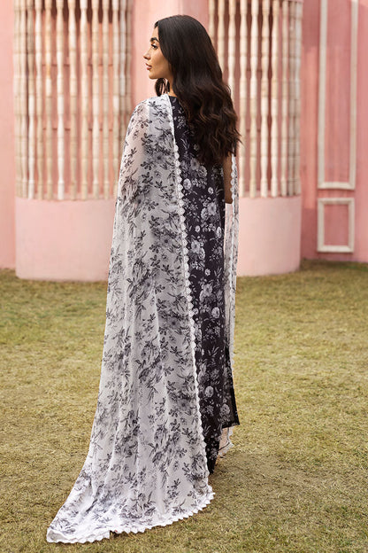 Cross Stitch | Premium Lawn 25 | SOMBER ESCAPE - House Of Anaya